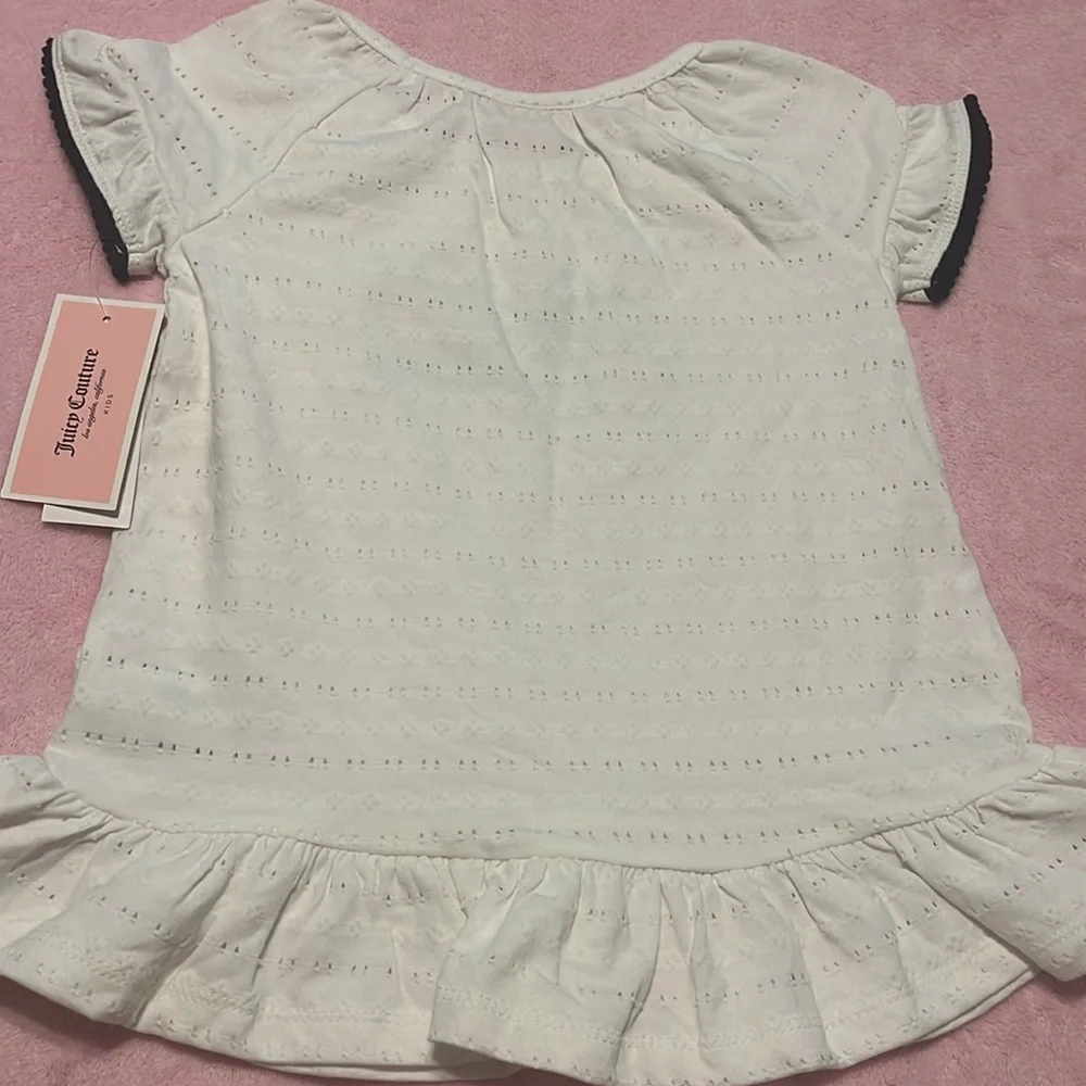 Juicy Couture White Top and Floral Leggings Set